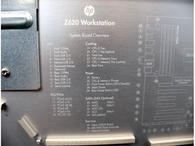 Hp z620 workstation + nvidea quadro k4200 - afbeelding 7 van  12