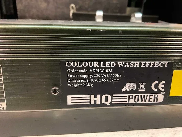 Hq power colour led wash effect led balken (13x) - afbeelding 7 van  7