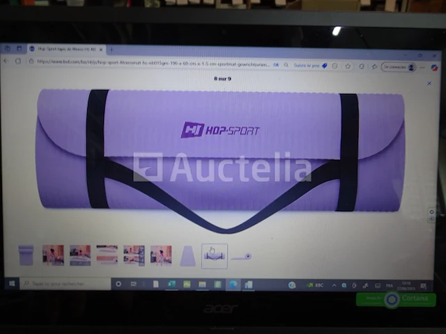Hs-nb015gm fitnessmat 190 x 60 cm x 1,5 cm hop-sport - afbeelding 2 van  3