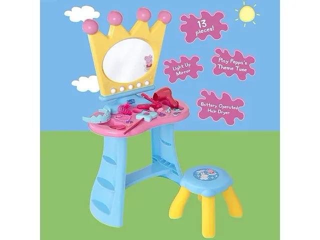 Hti peppa pig kaptafel & accessoireset - afbeelding 3 van  3