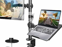 Huanuo monitorarm met laptoplade - afbeelding 1 van  5