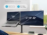 Huanuo monitorarm met laptoplade - afbeelding 3 van  4