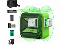 Huepar 603cg 3 x 360 groene kruis laser niveau - afbeelding 1 van  5