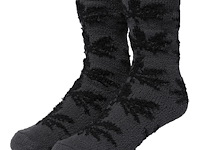 Huff - tonal fuzzy scattered - wintersokken - grijs - afbeelding 1 van  2