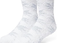 Huff - tonal fuzzy scattered - wintersokken - wit