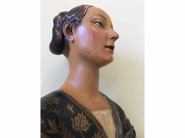 Huge italian renaissance sculpture bust princessa eleonora d'aragona. after francesco laurana (1430-1502) - afbeelding 2 van  17