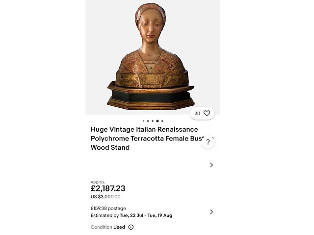 Huge italian renaissance sculpture bust princessa eleonora d'aragona. after francesco laurana (1430-1502) - afbeelding 16 van  17