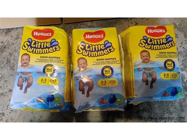 Huggies little swimmers, zwempampers,3-8kg,3 pakken,36 stuks - afbeelding 1 van  4