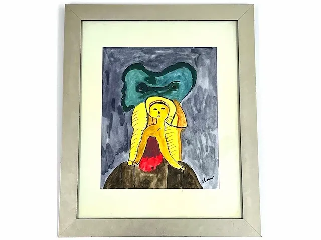 Hugo claus (brugge 1929 - 2008) origineel - afbeelding 3 van  4