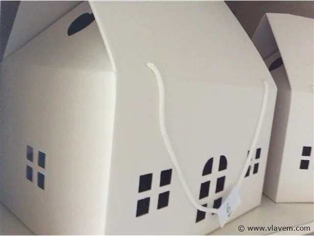 Huisjes papier 2stuks - afbeelding 2 van  2