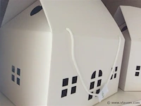 Huisjes papier 2stuks - afbeelding 2 van  2