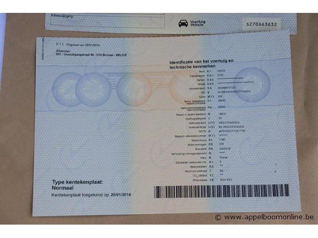 Huisvuilvrachtwagen iveco ad260sy, datum 1ste inschrijving 20/1/2014, chassisnummer wjme2nnc277763, km-stand keuring 1/25 141,439, euro eev, diesel, kenteken 1+2, gelijkvormigheidsattest - afbeelding 6 van  19