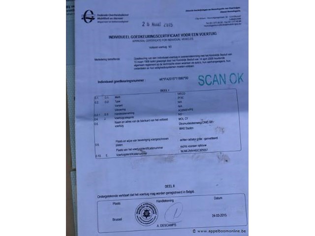 Huisvuilvrachtwagen iveco ad260sy, datum 1ste inschrijving 30/3/2015, chassisnummer wjme2nnh60c305657, km-stand keuring op 2/25 87.748, euro vi, diesel, kenteken + gelijkvormigheidsattest - afbeelding 11 van  20