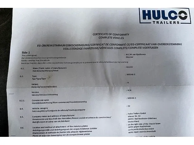 Hulco medax 3 aanhangwagen - afbeelding 4 van  17