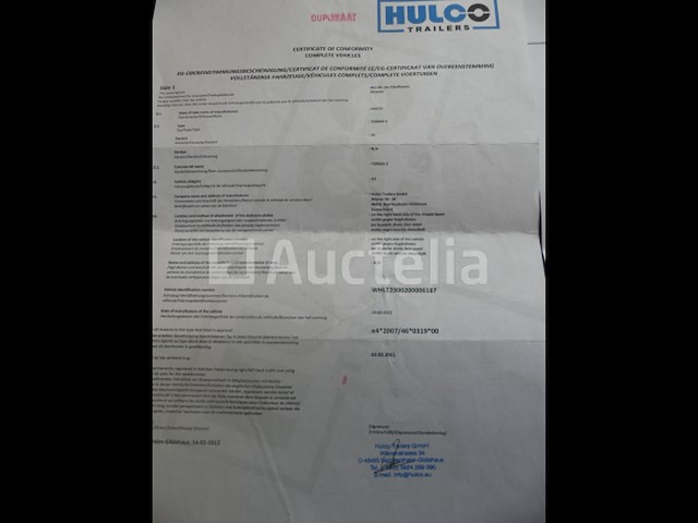 Hulco terrax-2 aanhangwagen (vin: whlt2300200006187) - afbeelding 4 van  19