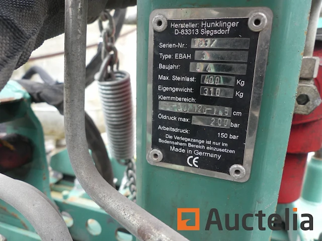 Hungklinger ebah 3 hydraulische klinkerheffer - afbeelding 1 van  9