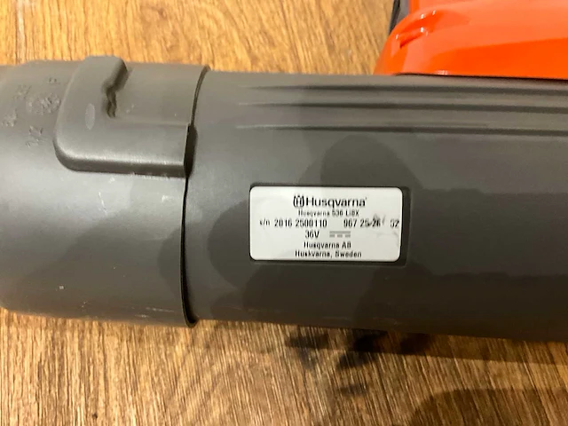 Husqvarna 536lib bladblazer 2016 + rugbatterij bli550 2021 + rugharnas - afbeelding 3 van  16
