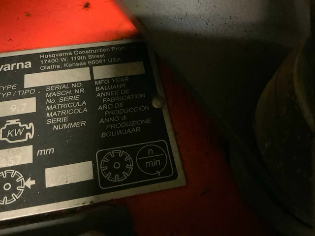 Husqvarna fs 418 vloerzaag - afbeelding 7 van  7
