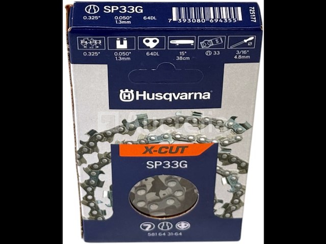 Husqvarna spg33g 0.325 1.3mm kettingzaagketting - afbeelding 1 van  3