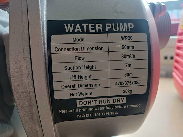 Huttenberg - huttenberg benzine waterpomp - afbeelding 2 van  6