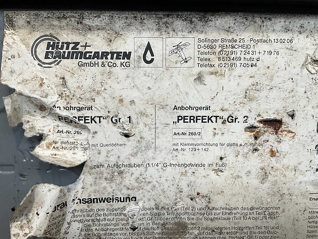 Hütz+baumgarten perfekt gr.2 boorapparaat - afbeelding 4 van  6