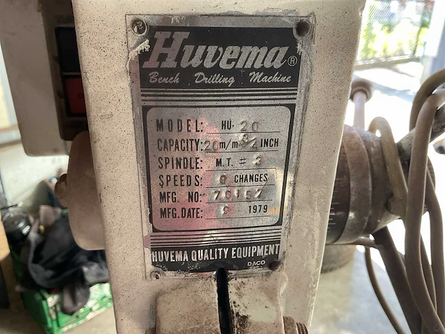 Huvema hu.20 kolomboormachine - afbeelding 4 van  4