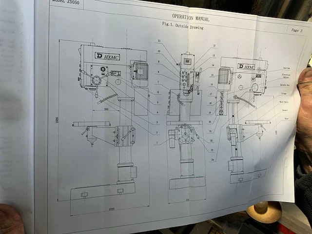 Hxmc z5050 kolomboormachine - afbeelding 6 van  16