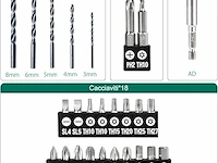 Hychika 12v accuschroevendraaier met batterijen - afbeelding 4 van  10