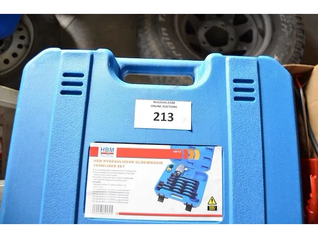 Hydraulische gloeibougie verwijder set hbm, uitdeukset hbm 10 ton - afbeelding 2 van  7