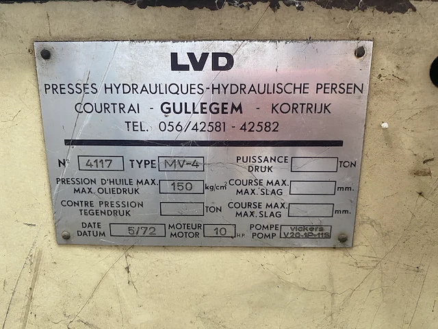 Hydraulische guillotine schaar lvd mv -4 - afbeelding 4 van  4