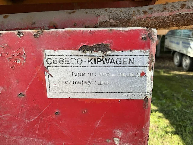 Hydraulische kipper cebeco - afbeelding 5 van  15