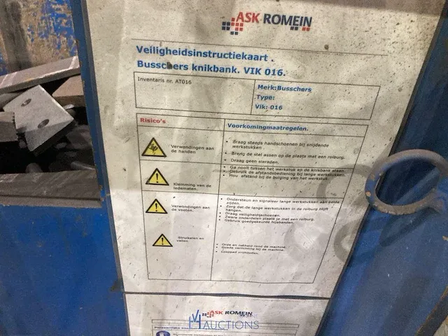 Hydraulische knikbank busschers - afbeelding 8 van  8
