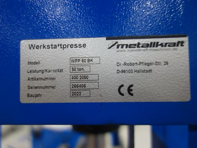 Hydraulische pers metallkraft - afbeelding 4 van  6