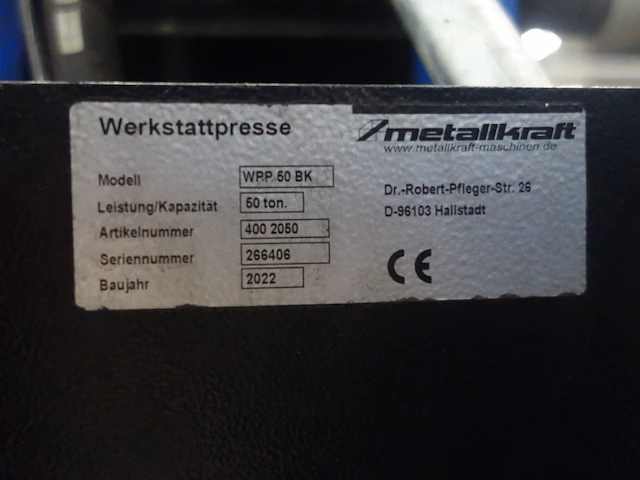 Hydraulische pers metallkraft - afbeelding 5 van  6