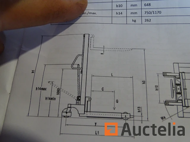 Hydraulische vorkheftruck stier - afbeelding 4 van  18