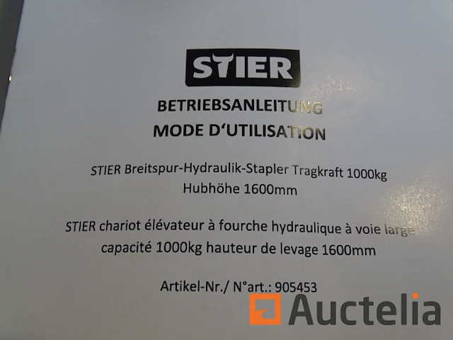 Hydraulische vorkheftruck stier - afbeelding 5 van  18