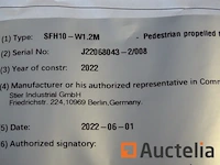 Hydraulische vorkheftruck stier - afbeelding 10 van  18