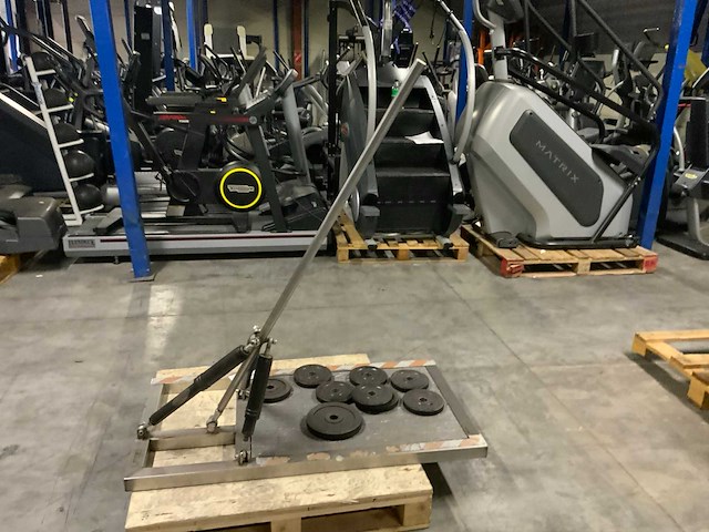 Hydro kinetics rowing pole incl schijven 30mm gas cilinder krachtstation - afbeelding 1 van  5