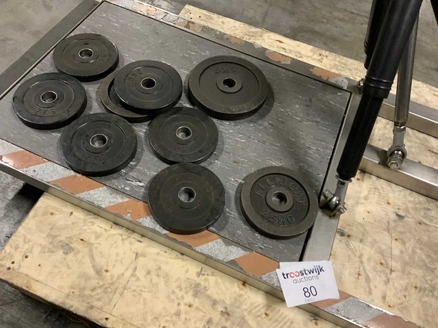 Hydro kinetics rowing pole incl schijven 30mm gas cilinder krachtstation - afbeelding 3 van  5