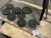 Hydro kinetics rowing pole incl schijven 30mm gas cilinder krachtstation - afbeelding 3 van  5