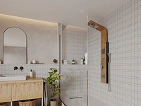 Hydromassage douchezuil, tropische regen - bamboe - afbeelding 7 van  8
