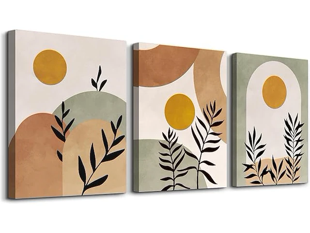 Hyidecorart canvas schilderij set woonkamer - afbeelding 1 van  3