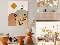 Hyidecorart canvas schilderij set woonkamer - afbeelding 2 van  3