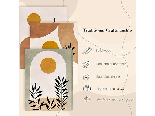 Hyidecorart canvas schilderij set woonkamer - afbeelding 3 van  3