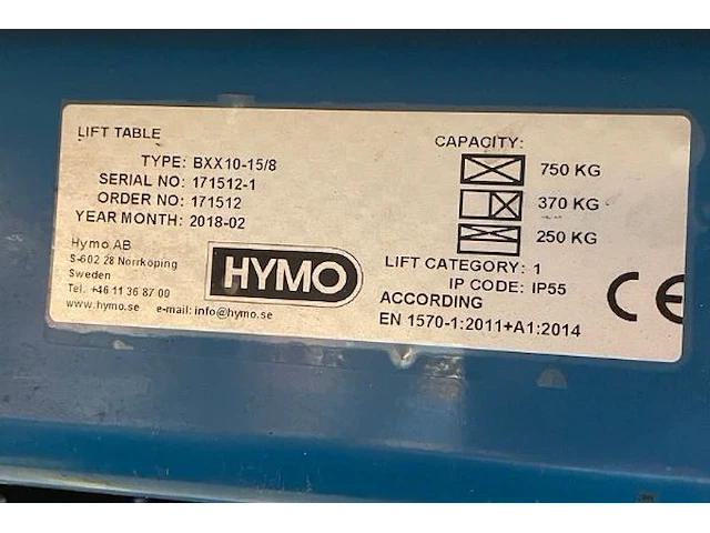 Hymo lifttafel - afbeelding 7 van  10
