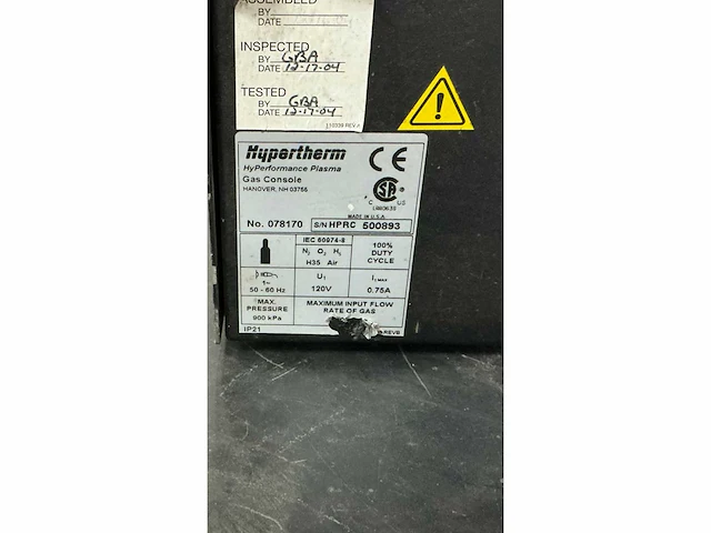 Hypertherm hpr 130 plasmasnijmachine - afbeelding 8 van  16