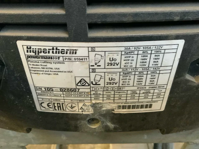 Hypertherm powermax 105 lasapparaat - afbeelding 5 van  7