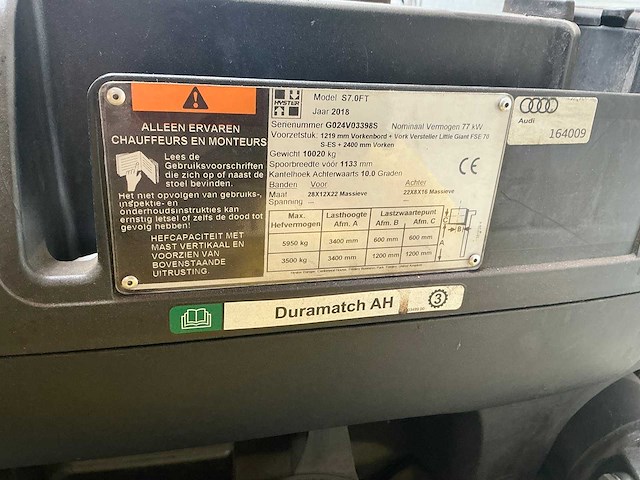 Hyster - s7.0ft - vorkheftrucks - 2018 - afbeelding 6 van  19