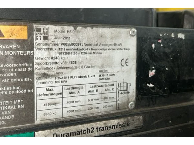Hyster h5.0ft - afbeelding 9 van  11