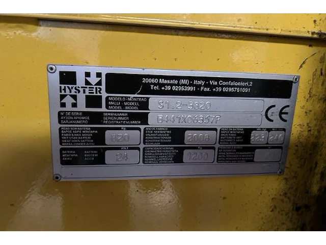 Hyster s1.2-3820 - afbeelding 12 van  12